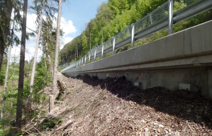 Sanierung Stützmauer BrittenwaldFilzbach/ GL
